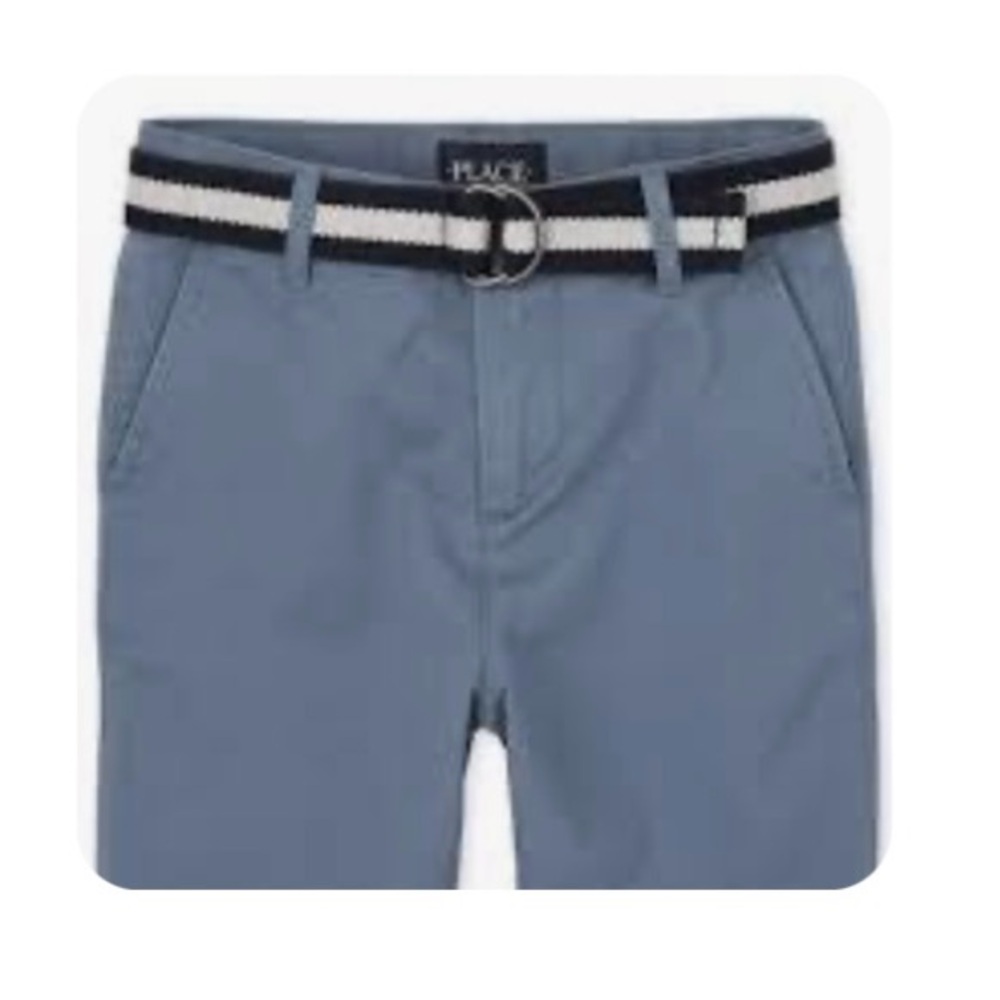 🪻 🚦3-$25🚦NWT TCP Blue Chino Shorts w/Belt Size 3T